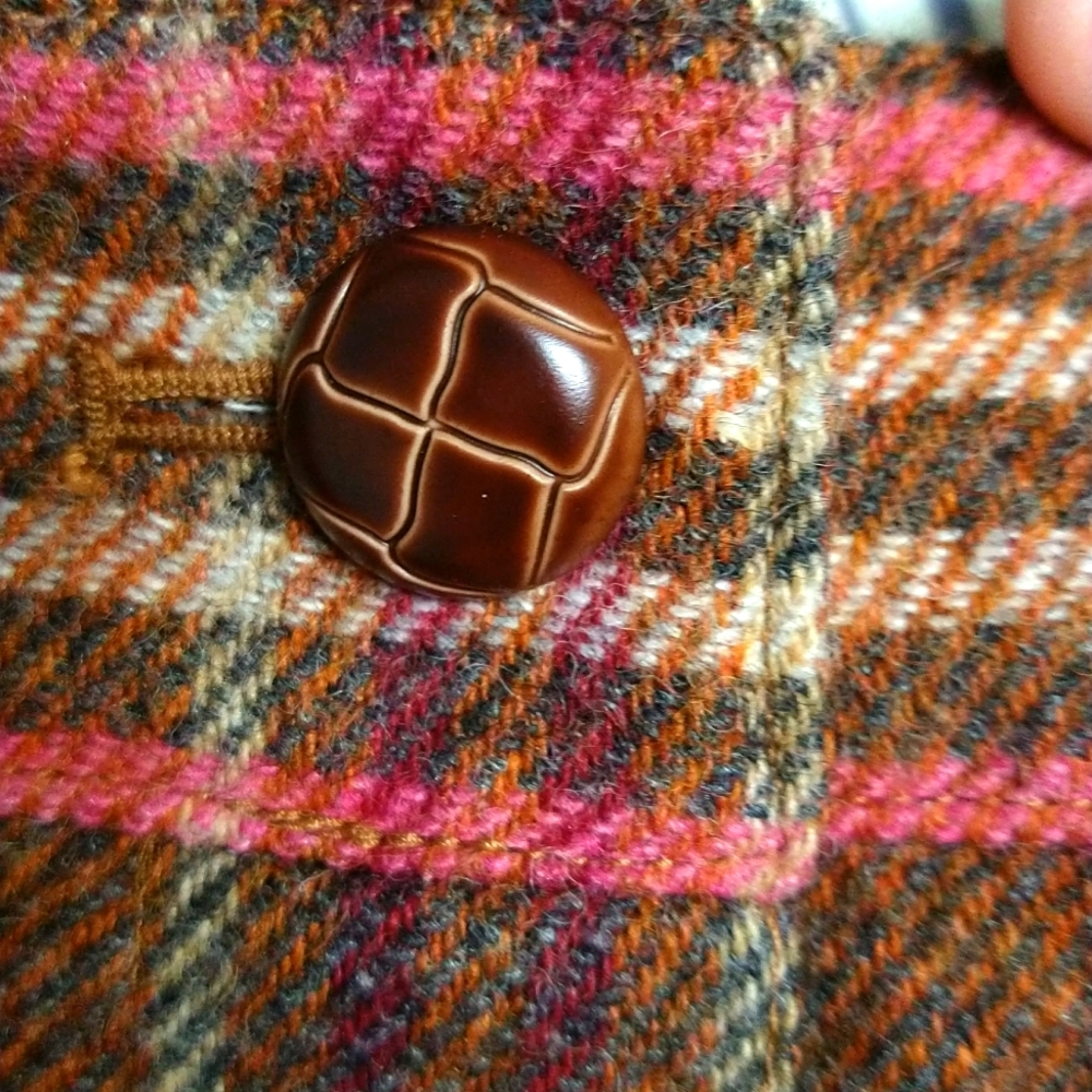 Talbots Button Front Wool Blend Pencil Mini Skirt - image 5